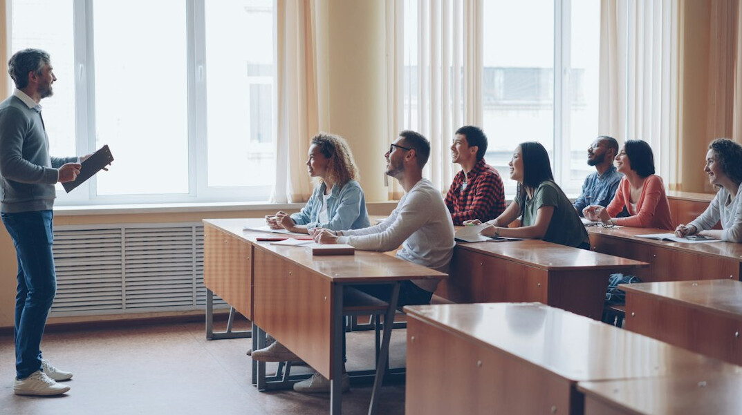 group of students in classroom